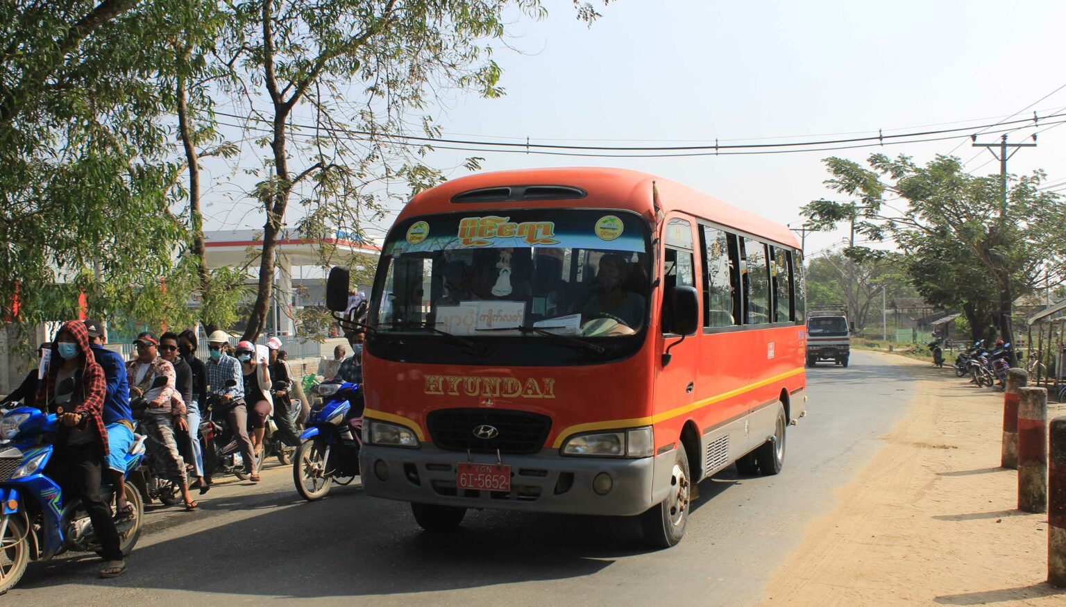Daap Bus Stop Dala-Pyapon highway express reopens at Dala bus terminal - Global New ...