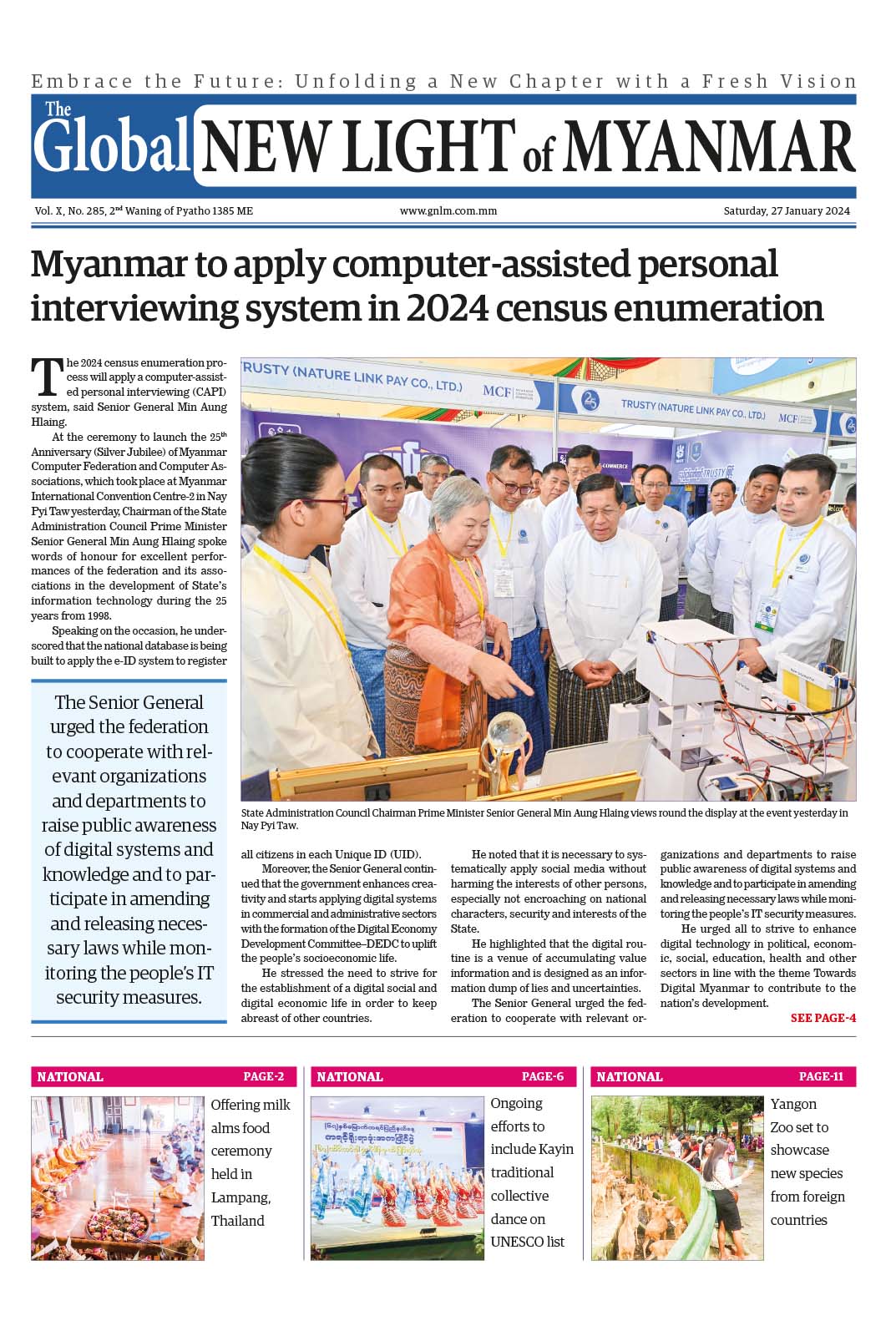 27 January 2024 - Global New Light Of Myanmar