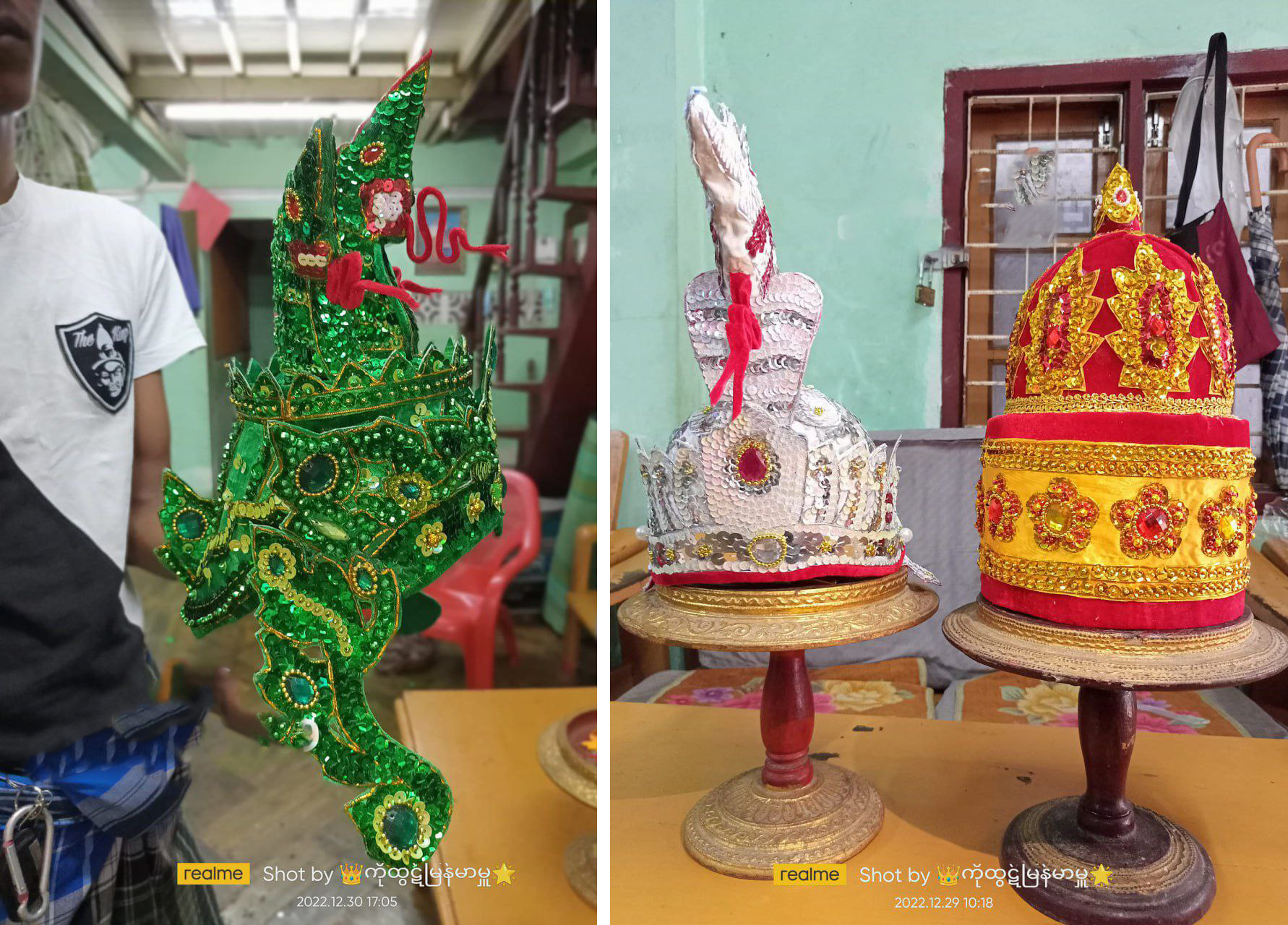 Business of Nat Baung Taw, traditional spirits' headwear, is thriving ...