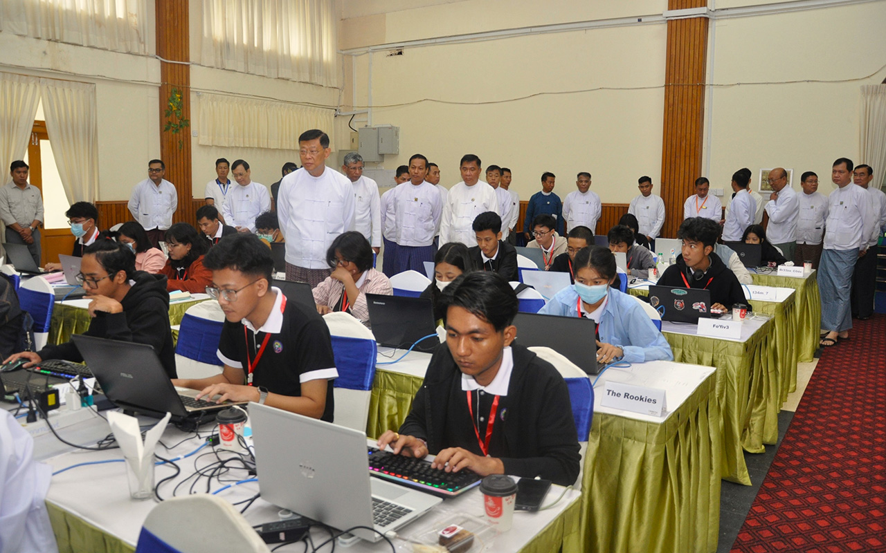 Deputy PM MoTC Union Minister attends Myanmar Cyber Security Challenge